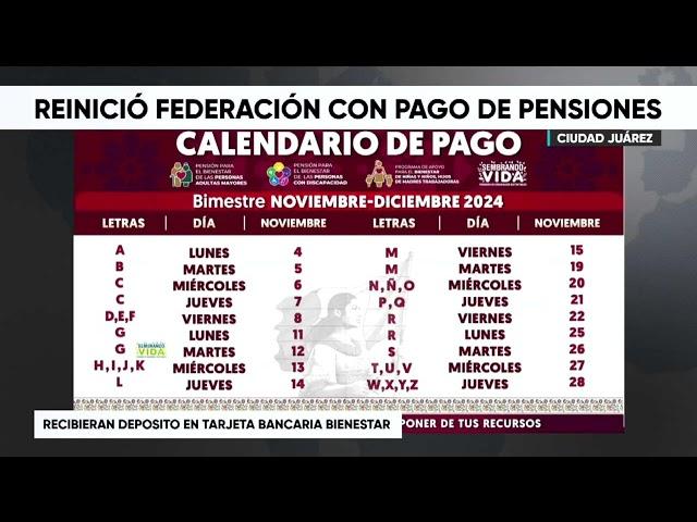 Pensión del Bienestar: éste es el calendario OFICIAL de pagos de noviembre y diciembre