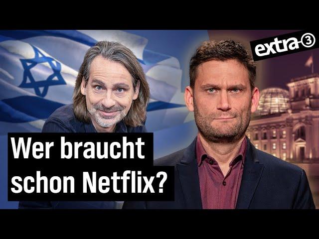 Katastrophen und Philosophen: Wenn Krieg zur Unterhaltung wird | extra 3 vom 19.10.2023 | NDR