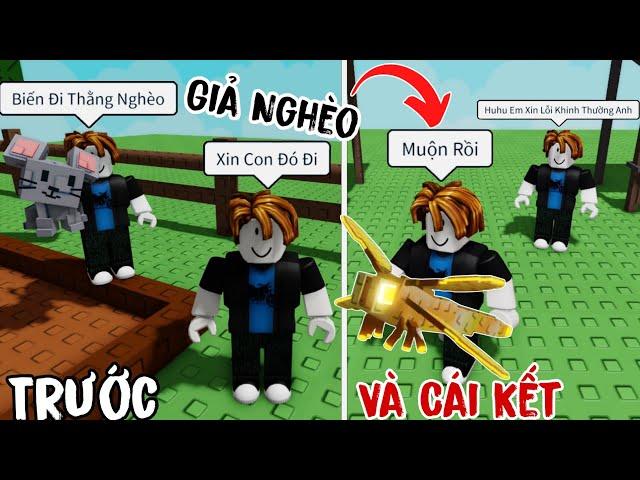 NOOB Siêu Giàu Giả Nghèo Thử Lòng Người Lạ Và Cái Kết Trong Grow A Garden