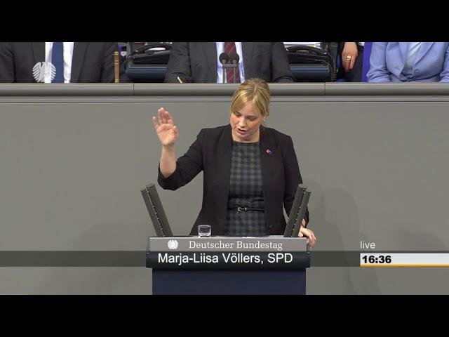 Bundestagsrede Marja-Liisa Völlers (SPD) zu den Klimademonstrationen Fridays for Future