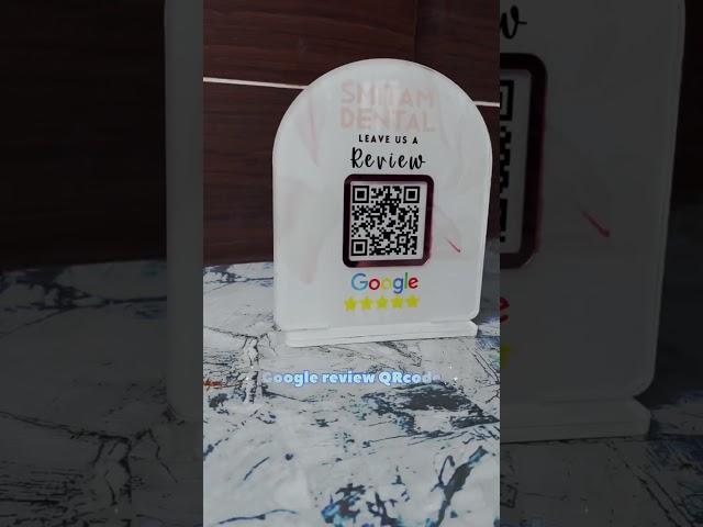 Google review QR code sign for a shop or business #signboards #barcode #love Signtalkz