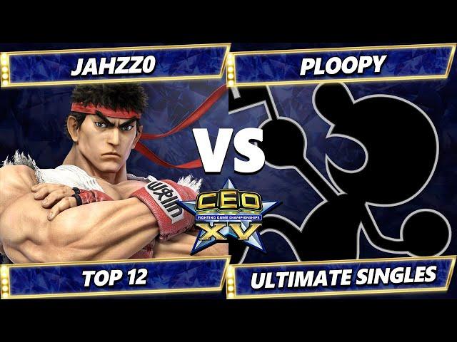 CEO 2025 - Jahzz0 (Ryu) Vs. Ploopy (Game & Watch) Smash Ultimate - SSBU