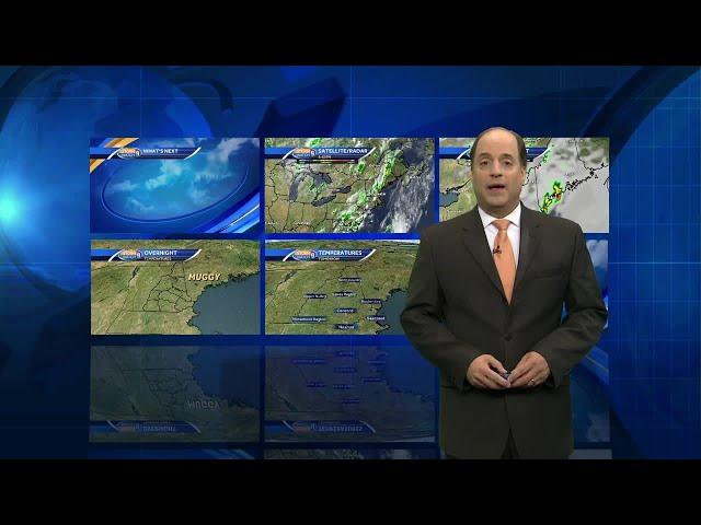 Watch: Humid feel lasts into Saturday