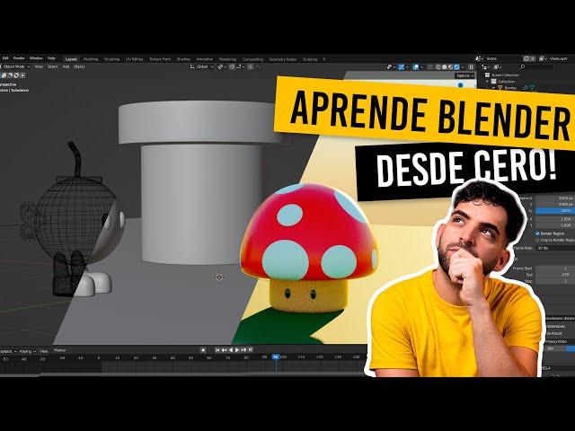 LA GUÍA DEFINITIVA DE BLENDER 4.0! (Tutorial completo en Español) | Desde cero! 2023