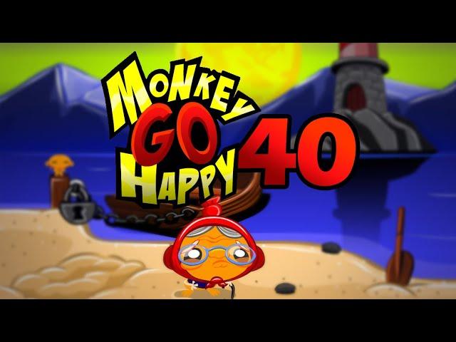 Игра "Счастливая Обезьянка 40" (Monkey GO Happy 40) - прохождение