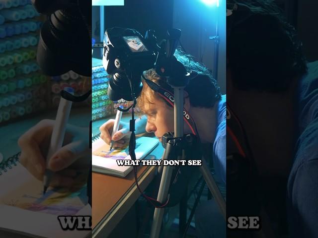 What they SEE vs What they DON'T SEE #art #shorts