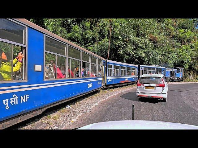 Darjeeling to Bagdogra Airport by car with a GoPro Camera Mounted on the car roof - Part 1 - 4K