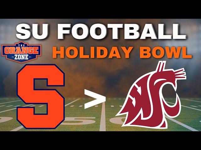 SYRACUSE FOOTBALL to face WASHINGTON STATE in HOLIDAY BOWL