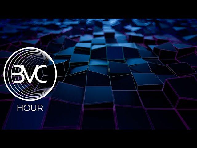 Abstract [Hour] 4K Live Wallpaper, VJ Loop & Background Visual Black Neon Cubes [Surface Tension]