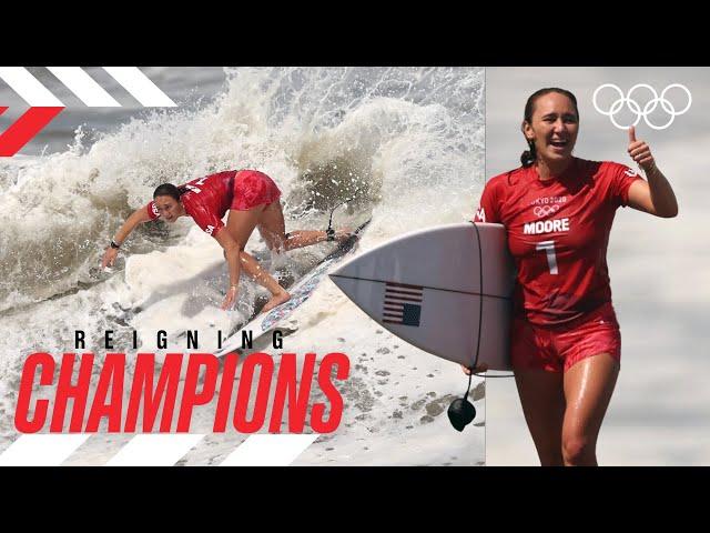 The first surfing women's medal  Carissa Moore  | Reigning Champions
