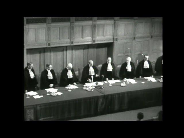 Inaugural Session of the International Court of Justice