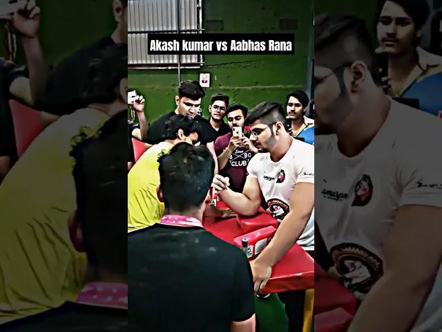 Akash kumar  Aabhas Rana  #armwrestling #wristhunter #viral #shorts