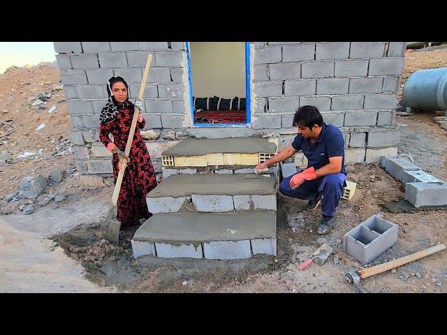 "The beauty of renovation: restoration of the entrance stairs of the house with the art of Mohammad"