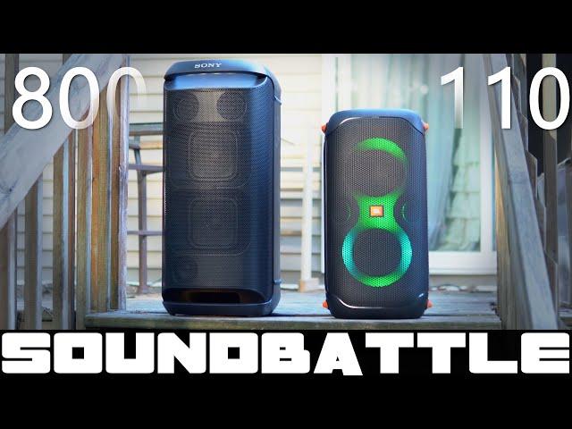 SONY SRS xv800 vs JBL Partybox 110 : Binaural sound sample