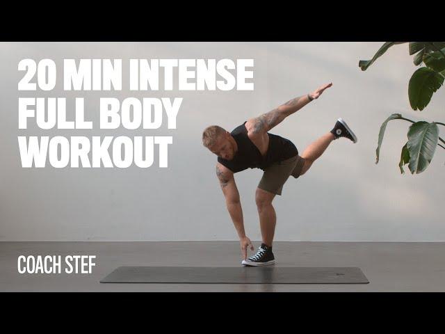 20 Min Intense Full Body Workout mit Coach Stef | Ganzkörper Bodyweight Training Zuhause ohne Geräte