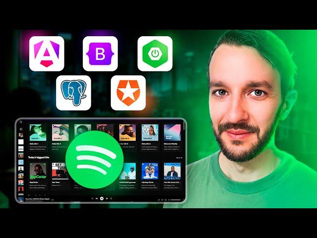 Create a Spotify clone with Spring boot 3, Angular 17, Bootstrap 5, PostgreSQL (2024)