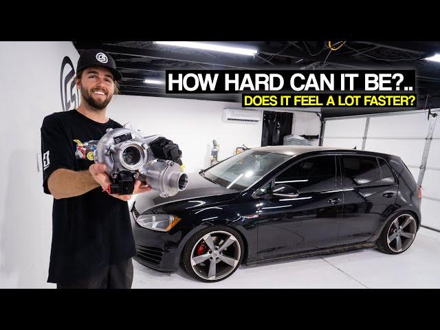 VW GTI Upgraded Turbo Install & First Reactions