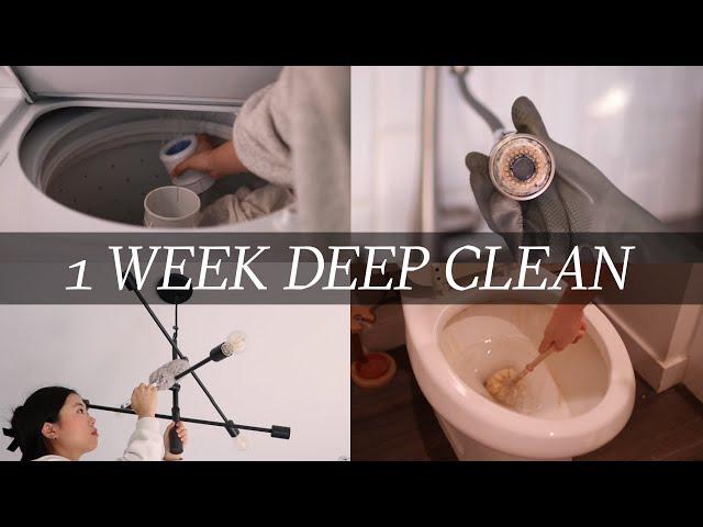  deep clean my entire home w/ me (in 1 week)