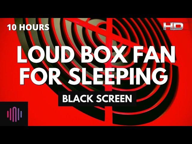 Box fan noise with black screen for sleeping -10 hours of box fan sounds