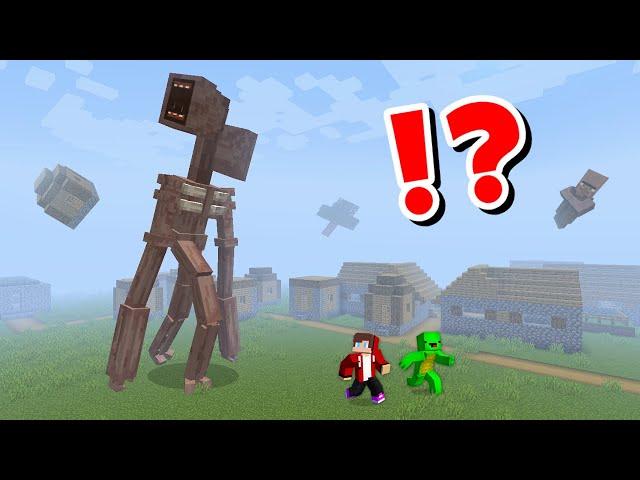 JJ and Mikey in SIREN HEAD ESCAPE CHALLENGE in Minecraft / Maizen Minecraft