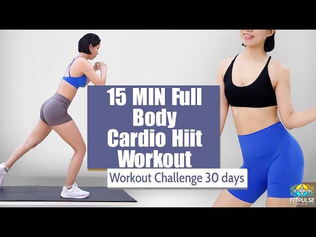 15 MIN QUICK Full Body Cardio Hiit Workout In Home