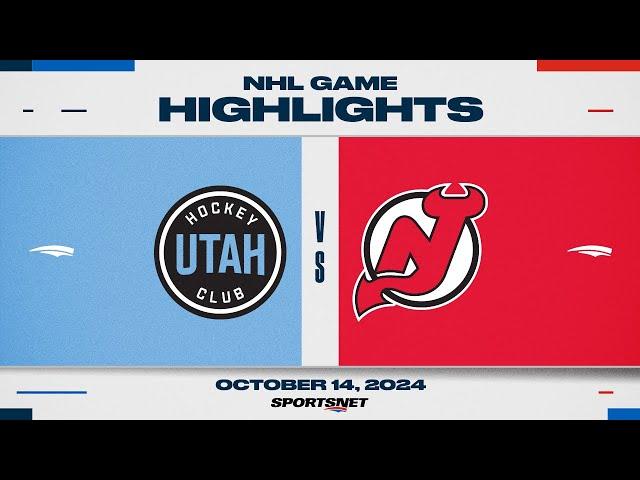 NHL Highlights | Devils vs. Utah HC - October 14, 2024