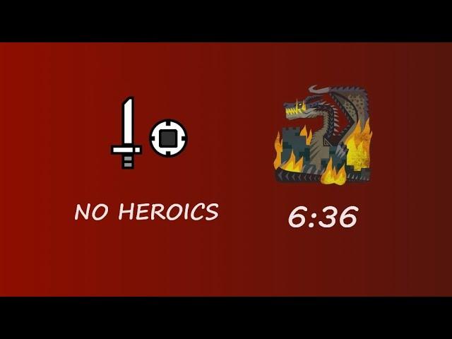 MHWI 黑龍 片手劍 6:36 非火事場/ Fatalis SnS no heroics