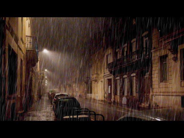 [6Hours] #ep1 I'm walking in the Rain at night for you |Bordeaux 4k France| ASMR sounds for sleeping