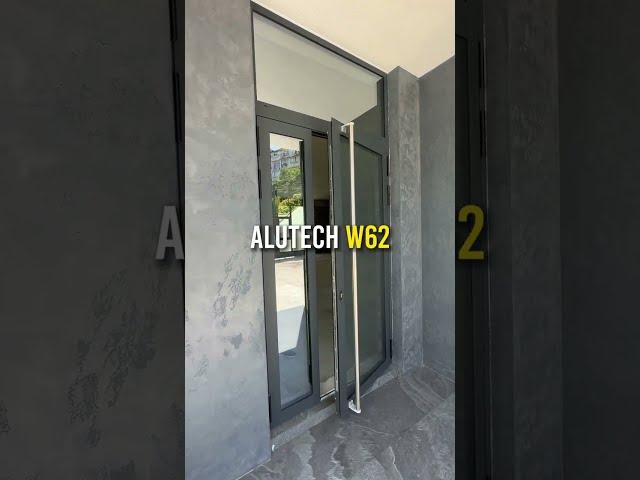 Дверь входная (Штульповая) из дверного профиля ALUTECH W62