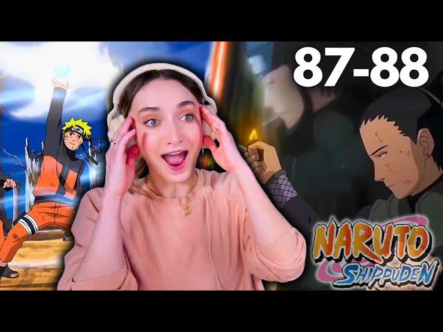 Shikamaru's Revenge & Narutos RASENSHURIKEN!  [Naruto Shippuden] Eps 87-88 REACTION