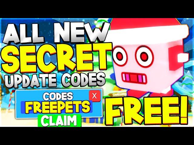 ALL NEW SECRET PET CHRISTMAS UPDATE CODES in BUBBLE GUM SIMULATOR! Bubble Gum Simulator Codes ROBLOX