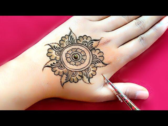 New stylish back hand mehndi design | Gol tikki mehndi design | mehndi ka design | mehndi | Mehandi