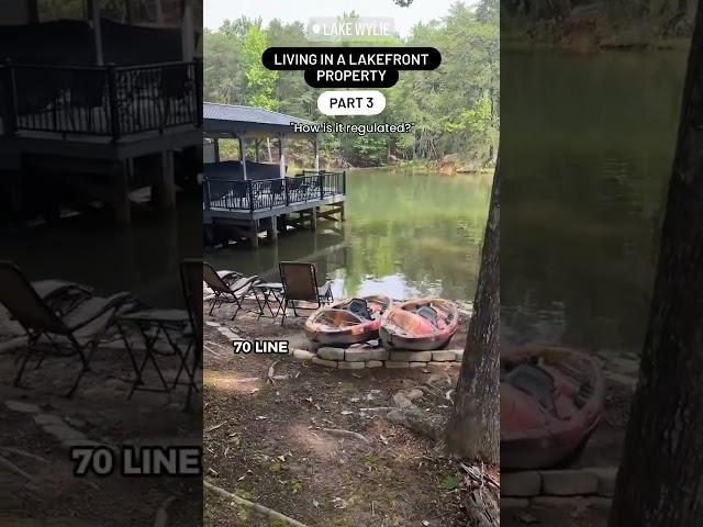 Lakefront property living in the Carolinas 3 Regulations #ThePalisades #LakeWylie #shorts