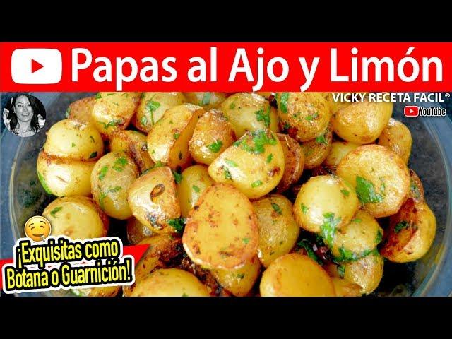 PAPAS AL AJO Y LIMON | #VickyRecetaFacil