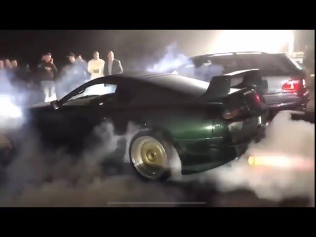 Toyota Supra Mk4 Epic burnout!!! 2step.