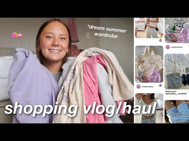 SHOPPING VLOG & HAUL ️ my dream summer wardrobe!!