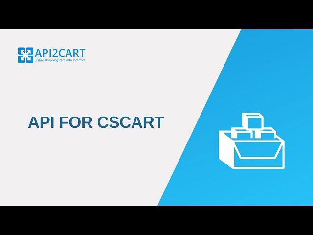 What is API for CSCART I API2Cart