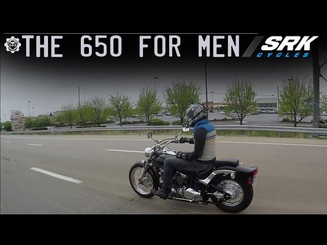 Is the V star 650 big enough for a man? (highway)