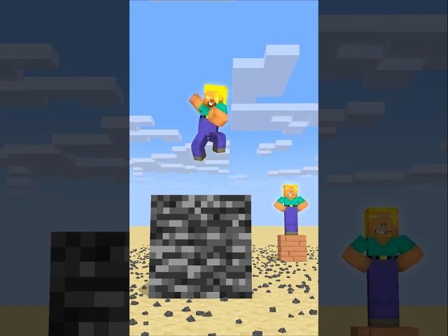 HELP Herobrine To Power Up And Break A Bedrock With His Friend #friendship #shorts #trending #anime