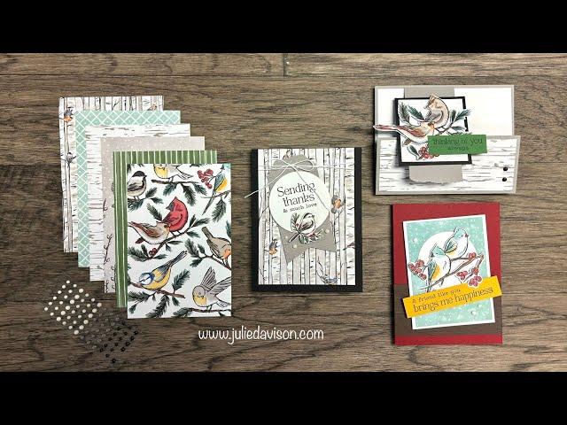 FREE CLASS! 3 Stampin' Up! Nests of Winter Cards | November 2024 Bonus Project Kit