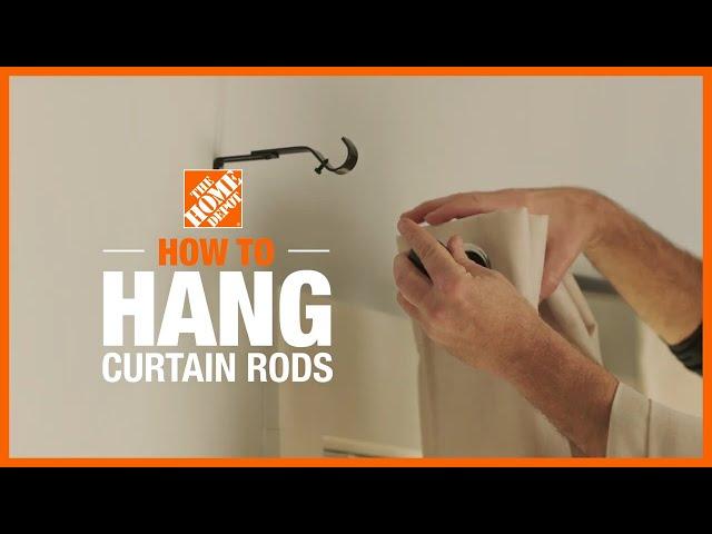 How to Hang Curtain Rods | The Home Depot