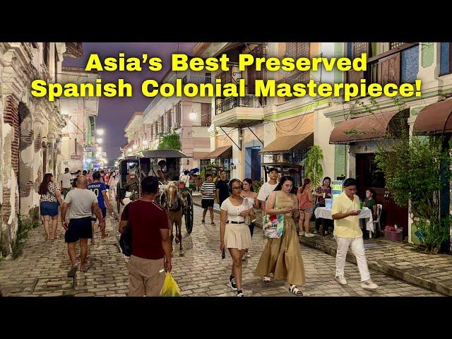 Vigan City Tour: Evening & Night Scenes 2024 | Asia’s Most Well-Preserved Heritage Town! Philippines