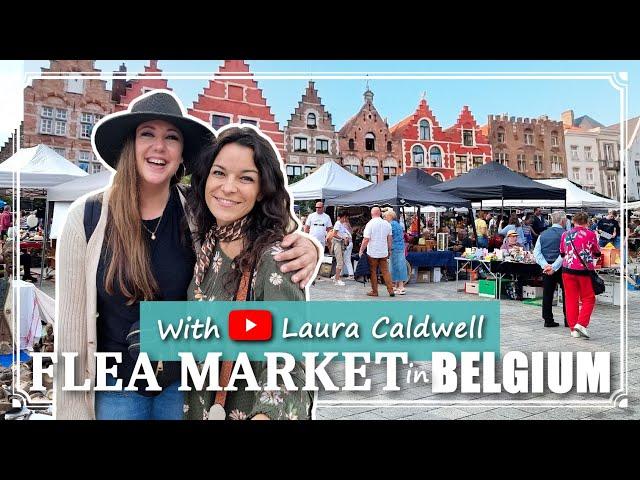 Shopping with Laura Caldwell | AMAZING FLEA MARKET in Bruges - BELGIUM |  | Zandfeesten