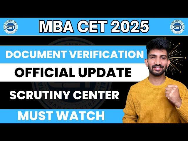 Mba Admission Document Verification Updates 2025 | Mba Admission Process 2025