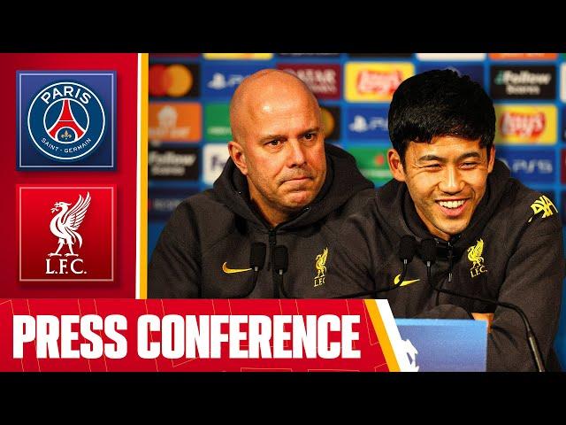 Arne Slot & Wataru Endo Pre-Match Press Conference | Champions League | PSG v Liverpool