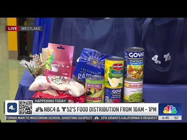 NBC4 and Telemundo 52's food distribution event on Dec. 19