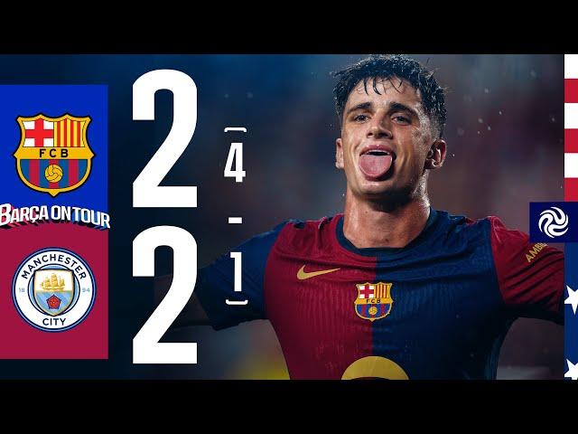 HIGHLIGHTS | FC BARCELONA 2 (4 - 1) 2 MANCHESTER CITY | USA TOUR 2024