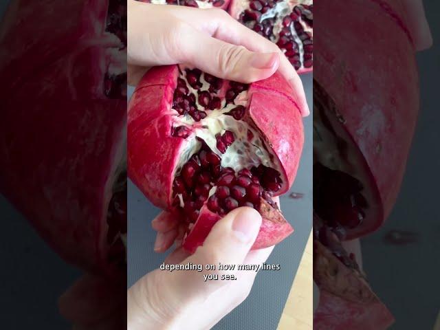 Easiest way to cut a pomegranate