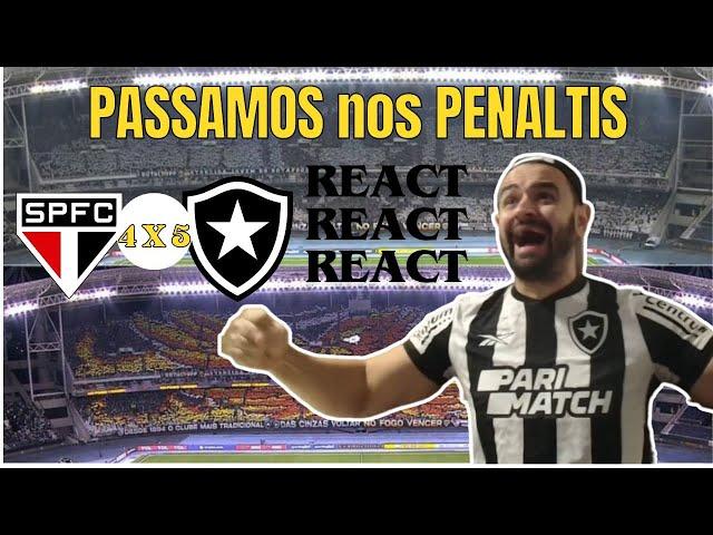 REACT | SÃO PAULO 1(4) x (5)1 BOTAFOGO - ESTAMOS NA SEMI DA LIBERTA