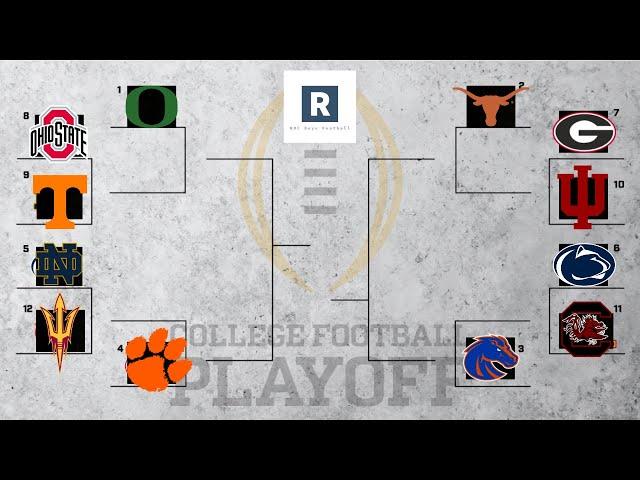 New College Football Playoff Predictions | CFB Playoff Rankings | 12 Team Playoff